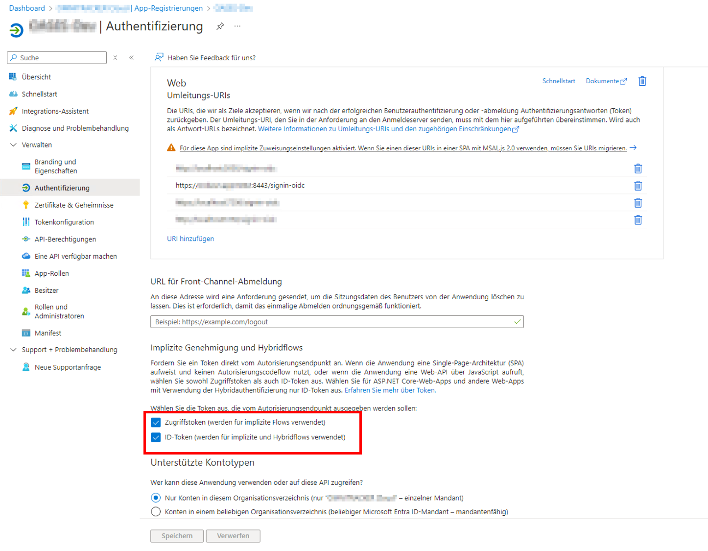 ADAuthApp_Registrierung_Authentifizierung_Checkboxes_Token